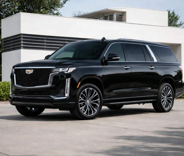 Black Cadillac Escalade ESV